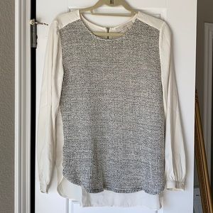 Ann Taylor Loft Sweater Front Blouse